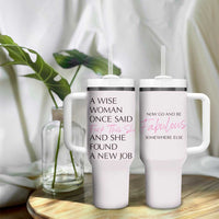 Funny Farewell Gift for Coworker Tumbler With Handle New Job Congrats Now Go And Be Fabulous - Wonder Print Shop