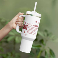 Best Boss Gifts for Women Tumbler With Handle Boss Lady Definition Motivates Empowers Inspires - Wonder Print Shop