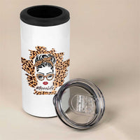 Best Boss Gifts for Women 4 in 1 Can Cooler Tumbler Boss Lady Life Leopard - Wonder Print Shop