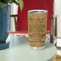 Gifts for Couple Tumbler Cup The Day I Met You Love You Forever And Always Valentine Anniversary