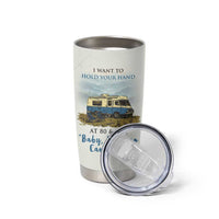 Romantic Gift for Couple Tumbler Cup I Want To Hold Your Hand At 80 Valentine Anniversary