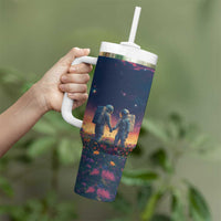 Romantic Gift for Couple Tumbler With Handle Our Love Is Out Of This World