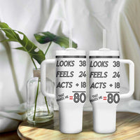 Funny 80th Birthday Tumbler With Handle Happy 1944 80 Years Old Birthday Gifts - Wonder Print Shop