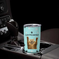 Cute Cat Coffee Tumbler Cup Catffeinated Decaf Coffee Mug - Wonder Print Shop