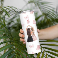 Bestie Skinny Tumbler We'll Be Friends Until We're Old And Senile Then We'll Be New Best Friends - Wonder Print Shop