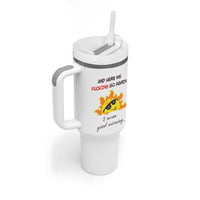 Funny Gymers Tumbler With Handle And Here We Fucking Go Again I Mean Good Morning - Wonder Print Shop