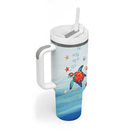 Sea Turtle Gifts Tumbler With Handle Beach Ocean Gifts For Women Turtle Lovers