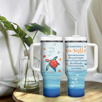 Sea Turtle Gifts Tumbler With Handle Beach Ocean Gifts For Women Turtle Lovers