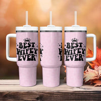 Gifts For Wife from Husband Tumbler With Handle Best Wifey Ever Bride Bachelorette Wedding Gifts