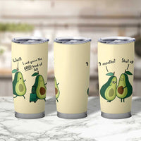Funny Vegan Avocado Tumbler Cup You're The Good Kind Of Fat - Wonder Print Shop