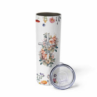 Christian Gifts for Women Faith Skinny Tumbler Encouragement Inspirational Flower Mothers Day Bible Gift