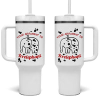 White Elephant Gift Tumbler With Handle Your Argument Is Irrelephant Lawyer Gifts
