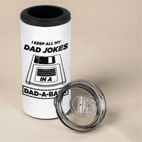 Funny Dad Joke 4 in 1 Can Cooler Tumbler Dad-a-Base Father's Day Gift For Dad