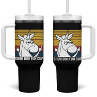 Funny Rude Tumbler With Handle Shu Duh Fuh Cup Funny Gag Gifts for Friend Coworker - Wonder Print Shop