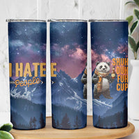 Funny Rude Bear Skinny Tumbler Shu Duh Fuh Cup I Hate People Funny Gag Gifts for Introverts - Wonder Print Shop