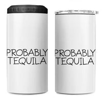 Alcohol Lovers 4 in 1 Can Cooler Tumbler Probably Tequila, Funny "Coffee" Mug, Sarcastic Gift for Wine and Beer Lovers - Wonder Print Shop