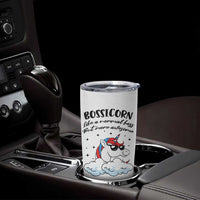 Thank You Gifts for Bosses Tumbler Cup Bossicorn Like A Normal Boss But More Awesome - Wonder Print Shop