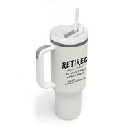 Funny Retirement Gifts Tumbler With Handle Retired Definition Coworker Gag Gifts