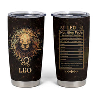 Leo Birthday Tumbler Cup Born in July August Lion Zodiac Symbol Horoscope Astrology - Wonder Print Shop
