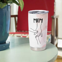 Gift for Mom of 2 Children Tumbler Cup Mama Holding Hands Mothers Day Gift - Wonder Print Shop