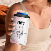 Gift for Mom of 4 Childrens 4 in 1 Can Cooler Tumbler Mama Holding Hands Mothers Day Gift - Wonder Print Shop
