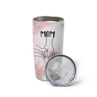 Gift for Mom of 4 Childrens Tumbler Cup Mama Holding Hands Mothers Day Gift - Wonder Print Shop