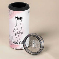 Personalized Mom Gifts 4 in 1 Can Cooler Tumbler Mama Holding Hands Custom Kid Names Mothers Day Gift