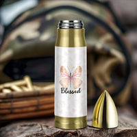Christian Gifts for Women Faith Bullet Tumbler Blessed Inspirational Religious Bible Gift for Her Pink Butterfly - Wonder Print Shop