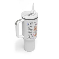 Christian Gifts for Women Faith Tumbler With Handle Mothers Day Bible Encouragement Inspirational Gift - Wonder Print Shop