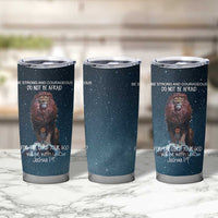 Bible Verse Tumbler Cup Inspirational Scripture Strong & Courageous – Joshua 1:9