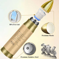 Vintage Christian Bullet Tumbler Be Strong and Courageous Joshua 1:9 Bible Verse - Wonder Print Shop