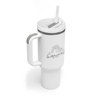 Subtle Christian Tumbler With Handle Be Still & Know Psalm Minimal Religious Faith Inspirational Gifts - Wonder Print Shop