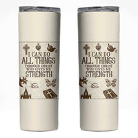 Christian Gifts Skinny Tumbler I Can Do All Things Through Christ Bible Verse Philippians 4:13