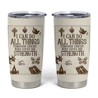 Christian Gifts Tumbler Cup I Can Do All Things Through Christ Bible Verse Philippians 4:13