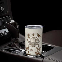 Christian Gifts Tumbler Cup I Can Do All Things Through Christ Bible Verse Philippians 4:13