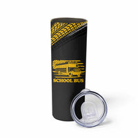 School Bus Driver Appreciation Skinny Tumbler Funny Nutrition Facts American USA Flag - Wonder Print Shop