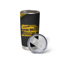 School Bus Driver Appreciation Tumbler Cup Funny Nutrition Facts American USA Flag - Wonder Print Shop