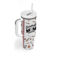 Baseball Mom Tumbler With Handle Mothers Day Birthday Gifts from Daughter Son