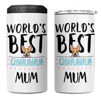Chihuahua Dog Mom 4 in 1 Can Cooler Tumbler Gift For Dog Lovers Women New Puppy Fur Baby Owners