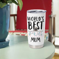 Dog Mom Pug Gifts Tumbler Cup Dog Lovers Women New Puppy Fur Baby Owners