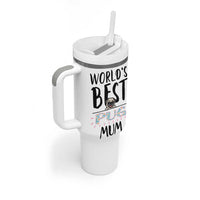 Dog Mom Pug Gifts Tumbler With Handle Dog Lovers Women New Puppy Fur Baby Owners