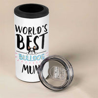 Bulldog Mom 4 in 1 Can Cooler Tumbler Gift For Dog Lovers Women New Puppy Fur Baby Owners