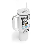 Golden Retriever Dog Mom Tumbler With Handle Gift For Dog Lovers Women New Puppy Fur Baby Owners
