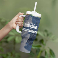 Gifts For Dad Tumbler With Handle Its Not a Dad Bod Its a Father Figure Funny Fathers Day Gift - Wonder Print Shop