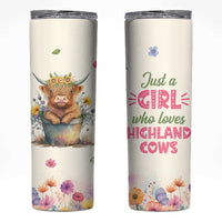 Highland Cow Gifts For Women Skinny Tumbler Cow Lover Farming Gifts For Cowgirls Farmers