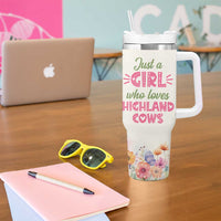 Highland Cow Gifts For Women Tumbler With Handle Cow Lover Farming Gifts For Cowgirls Farmers