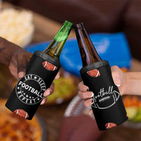 American Football 4 in 1 Can Cooler Tumbler Funny Eat Sleep Football Repeat