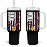 Coach Gifts Tumbler With Handle World's Best Coach Appreciation Gifts US Flag