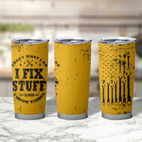 Funny Dad Tumbler Cup Grandpa Mechanic Handyman Engine Oil Filter Cup