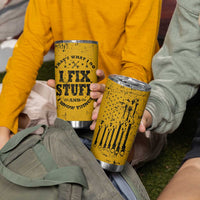 Funny Dad Tumbler Cup Grandpa Mechanic Handyman Engine Oil Filter Cup